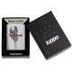 Зажигалка ZIPPO Woodchuck Cherry с покрытием Brushed Chrome, латунь/сталь, серебристая, 38x13x57 мм
