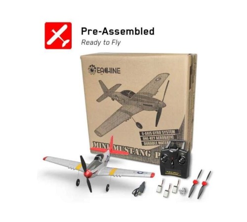 Радиоуправляемый самолет Volantex RC P51D 400мм 2.4G 4ch LiPo RTF with Gyro