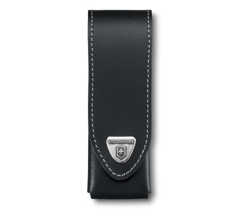 Чехол на ремень VICTORINOX для ножей 111 мм толщиной до 3 уровней, кожаный, чёрный
