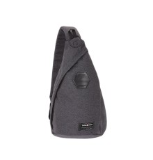 Рюкзак SWISSGEAR на одно плечо, cерый, ткань Grey Heather/ полиэстер 600D PU, 25х15х45 см, 7 л