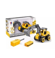 Радиоуправляемый экскаватор Double Eagle, разборный с отверткой 1/26 2.4G RTR