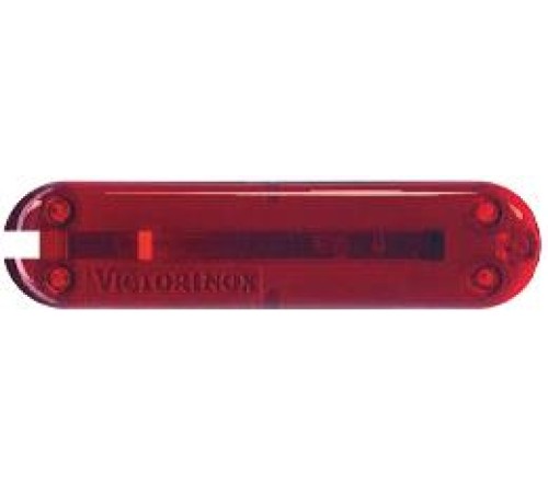 Задняя накладка для ножей VICTORINOX 58 мм, пластиковая, полупрозрачная красная