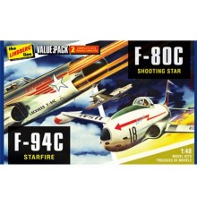 Склеиваемая модель Hawk Lindberg 1/48 2 pack US Korean War Fighte